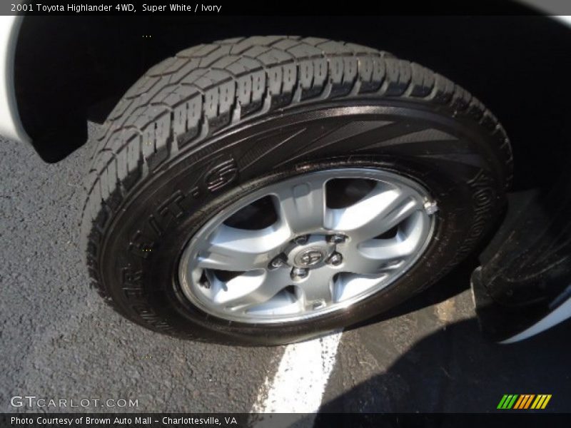 Super White / Ivory 2001 Toyota Highlander 4WD