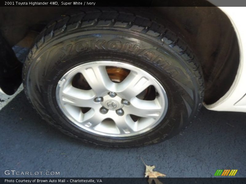 Super White / Ivory 2001 Toyota Highlander 4WD