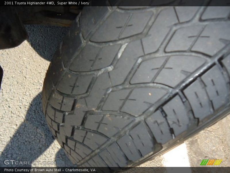 Super White / Ivory 2001 Toyota Highlander 4WD