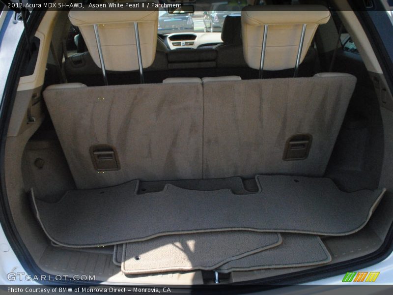 Aspen White Pearl II / Parchment 2012 Acura MDX SH-AWD