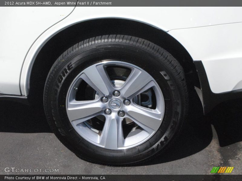 Aspen White Pearl II / Parchment 2012 Acura MDX SH-AWD