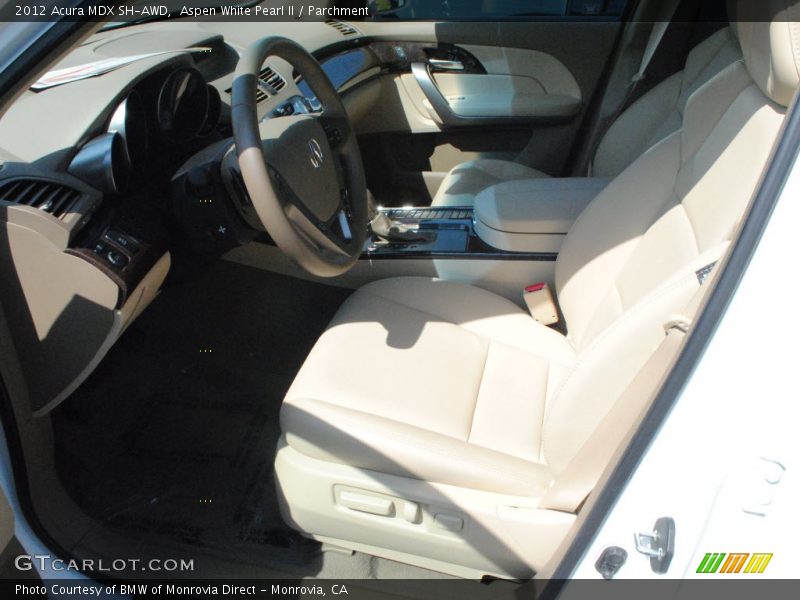Aspen White Pearl II / Parchment 2012 Acura MDX SH-AWD