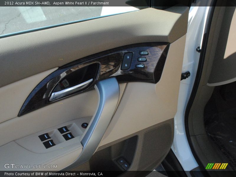 Aspen White Pearl II / Parchment 2012 Acura MDX SH-AWD