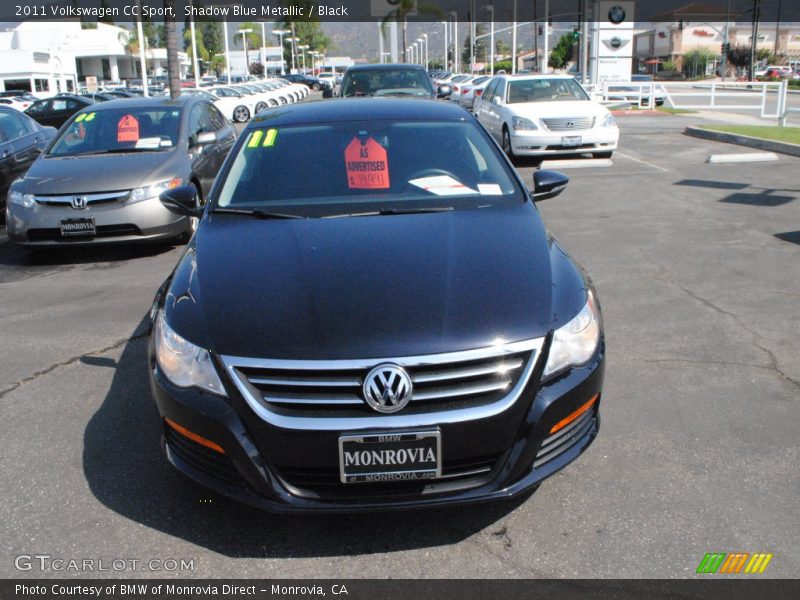 Shadow Blue Metallic / Black 2011 Volkswagen CC Sport
