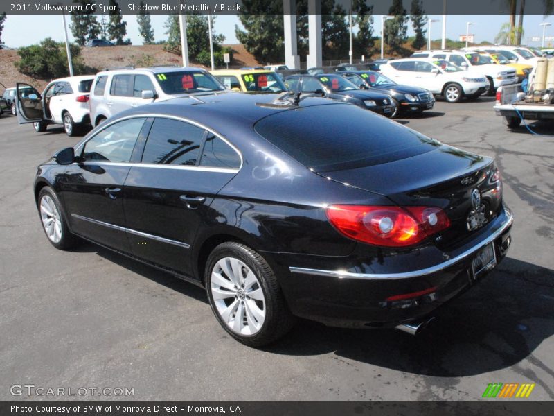 Shadow Blue Metallic / Black 2011 Volkswagen CC Sport