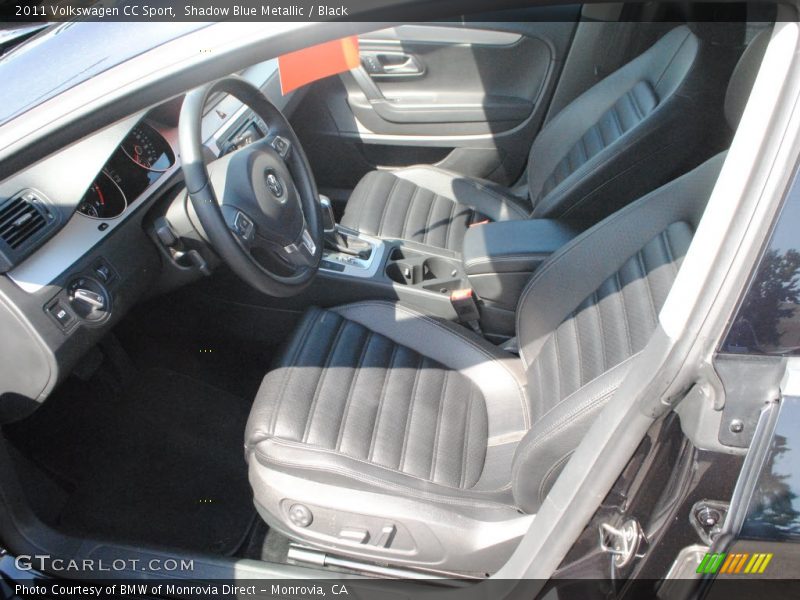 Shadow Blue Metallic / Black 2011 Volkswagen CC Sport