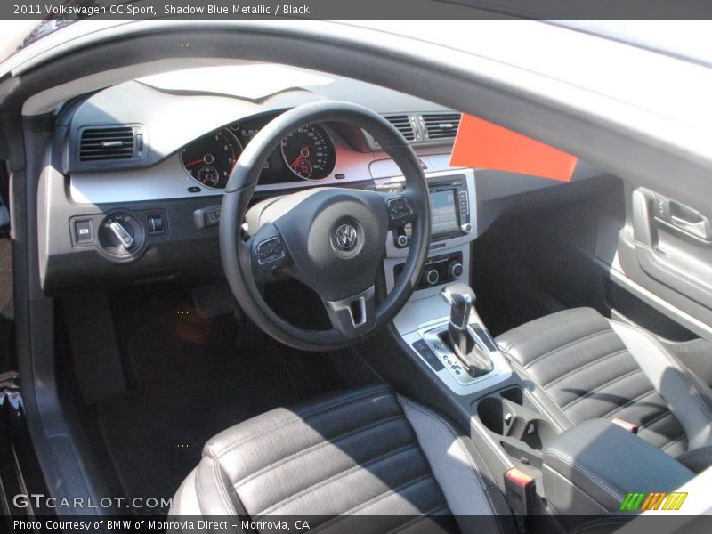 Shadow Blue Metallic / Black 2011 Volkswagen CC Sport