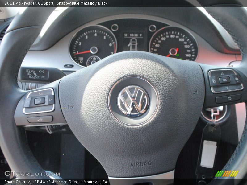Shadow Blue Metallic / Black 2011 Volkswagen CC Sport