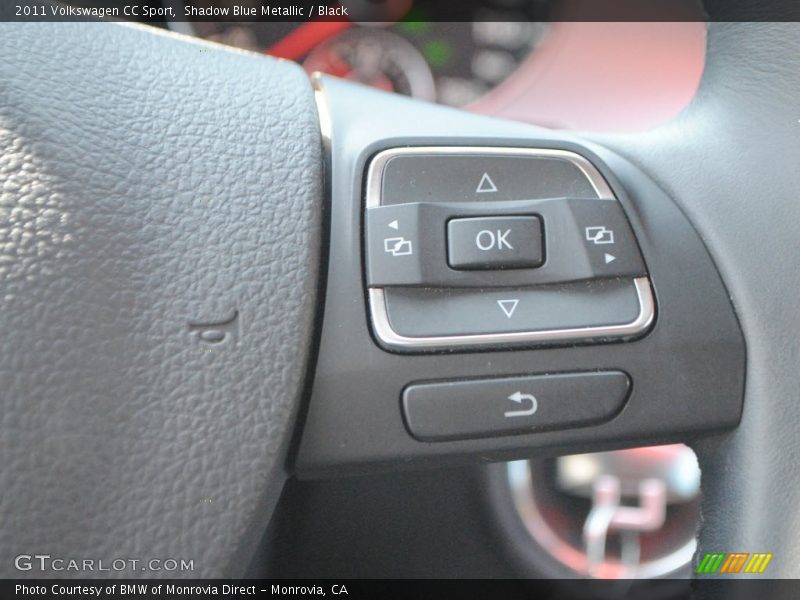 Shadow Blue Metallic / Black 2011 Volkswagen CC Sport