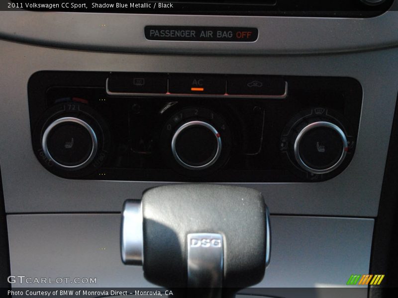 Shadow Blue Metallic / Black 2011 Volkswagen CC Sport