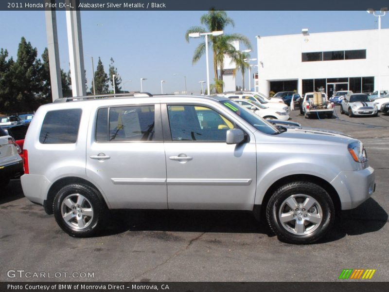Alabaster Silver Metallic / Black 2011 Honda Pilot EX-L