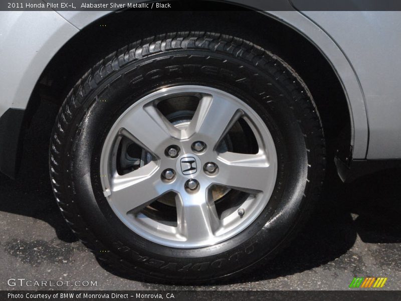 Alabaster Silver Metallic / Black 2011 Honda Pilot EX-L
