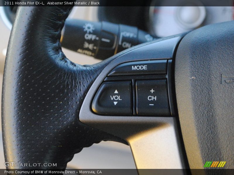 Alabaster Silver Metallic / Black 2011 Honda Pilot EX-L