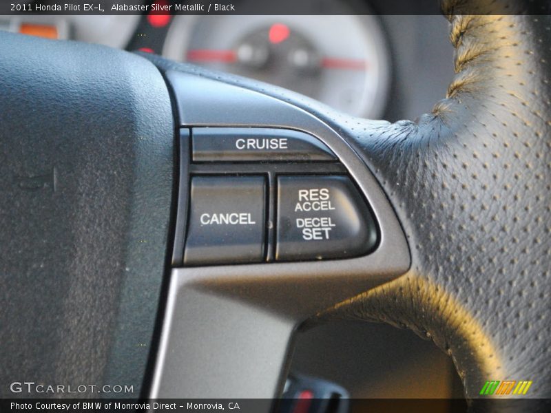 Alabaster Silver Metallic / Black 2011 Honda Pilot EX-L