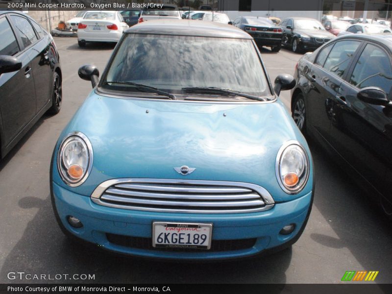 Oxygen Blue / Black/Grey 2009 Mini Cooper Hardtop