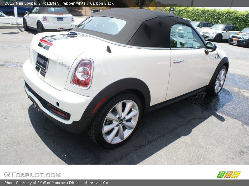 Pepper White / Carbon Black 2013 Mini Cooper S Roadster