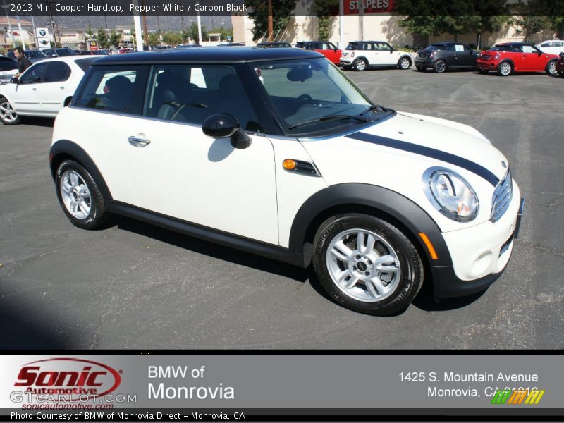 Pepper White / Carbon Black 2013 Mini Cooper Hardtop