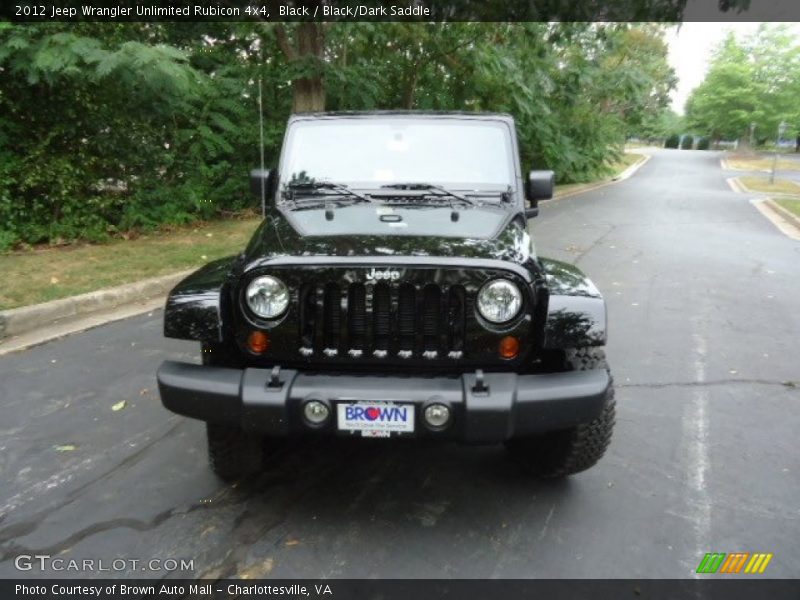 Black / Black/Dark Saddle 2012 Jeep Wrangler Unlimited Rubicon 4x4