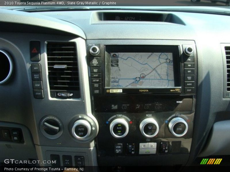 Slate Gray Metallic / Graphite 2010 Toyota Sequoia Platinum 4WD