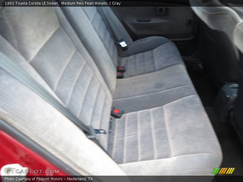 Rear Seat of 1991 Corolla LE Sedan