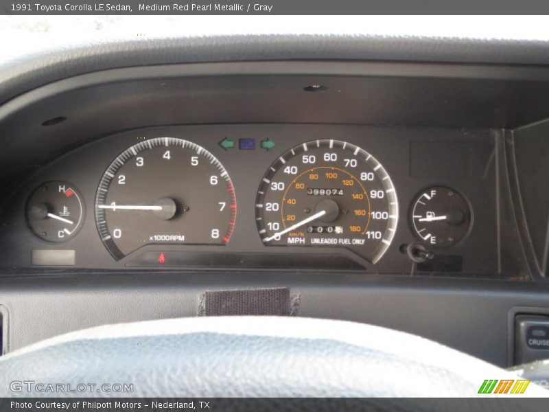  1991 Corolla LE Sedan LE Sedan Gauges