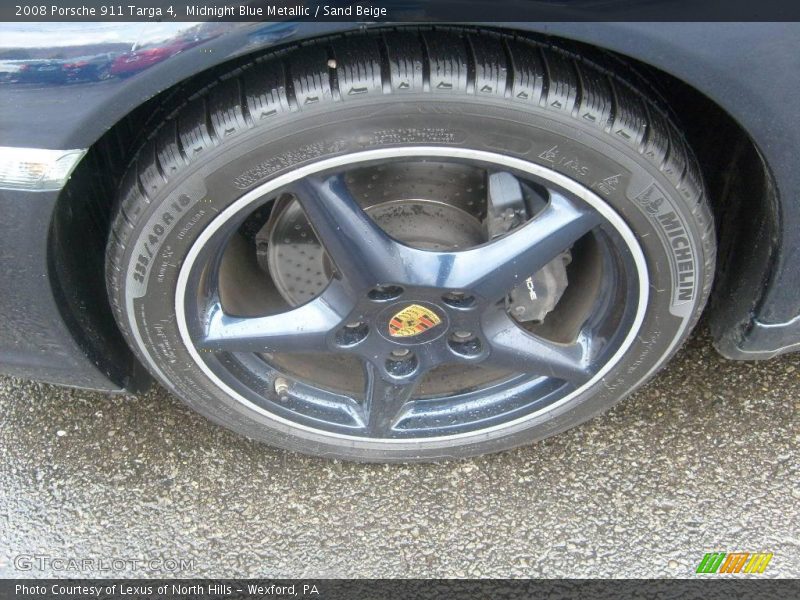 Midnight Blue Metallic / Sand Beige 2008 Porsche 911 Targa 4