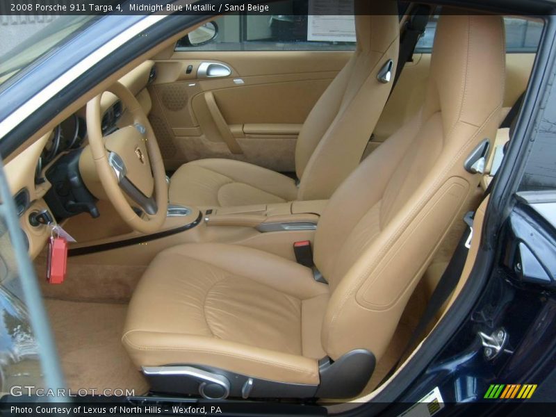 Midnight Blue Metallic / Sand Beige 2008 Porsche 911 Targa 4