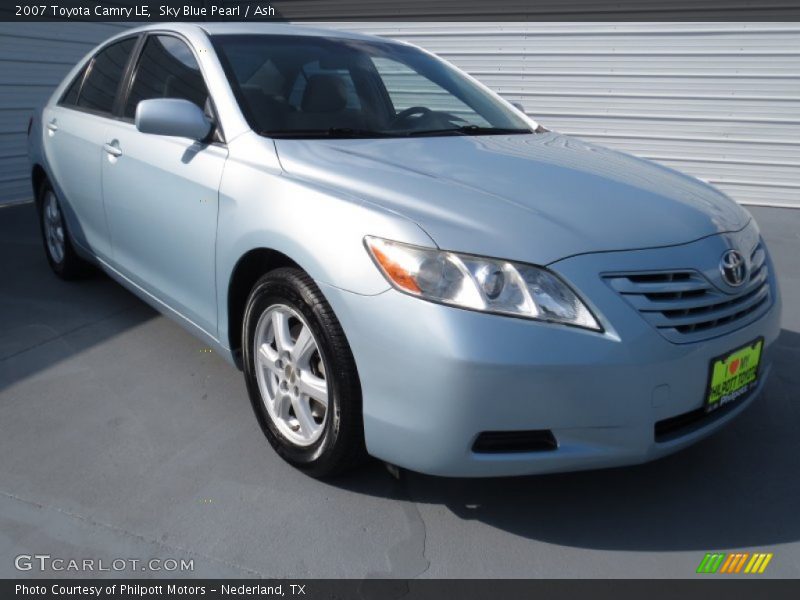 Sky Blue Pearl / Ash 2007 Toyota Camry LE