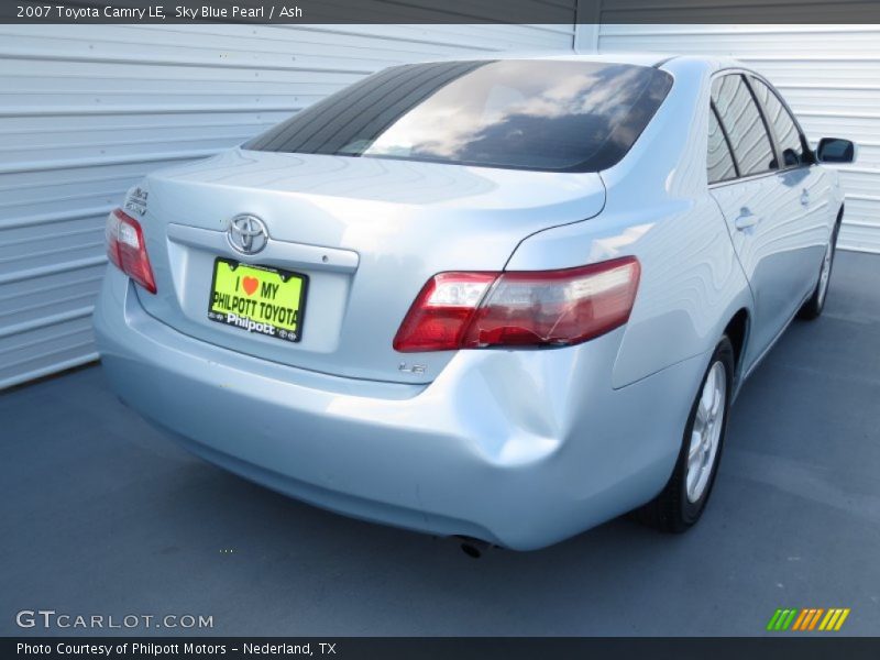 Sky Blue Pearl / Ash 2007 Toyota Camry LE