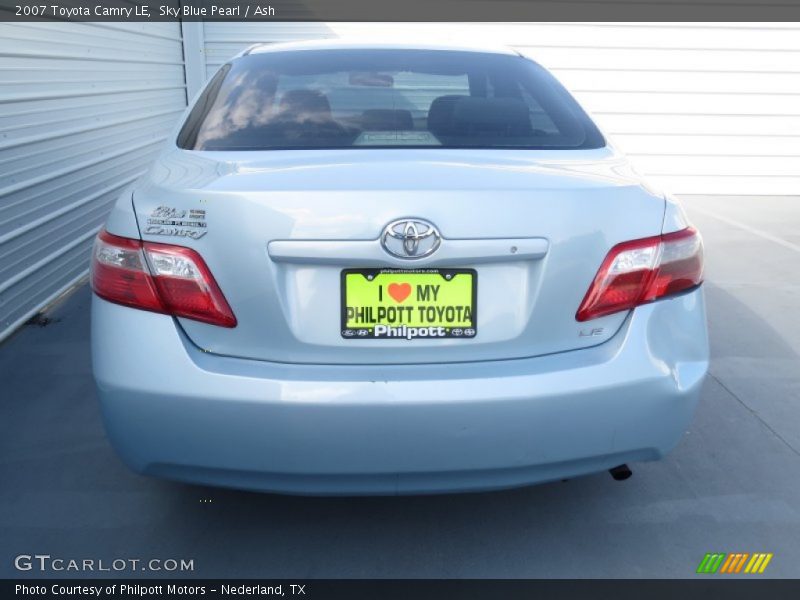 Sky Blue Pearl / Ash 2007 Toyota Camry LE