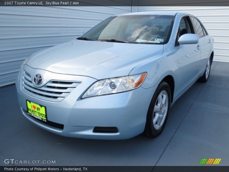 Sky Blue Pearl / Ash 2007 Toyota Camry LE