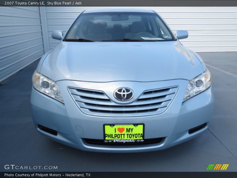 Sky Blue Pearl / Ash 2007 Toyota Camry LE