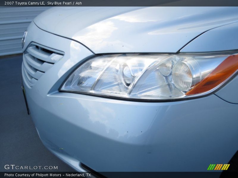 Sky Blue Pearl / Ash 2007 Toyota Camry LE