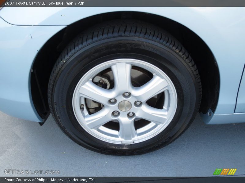 Sky Blue Pearl / Ash 2007 Toyota Camry LE