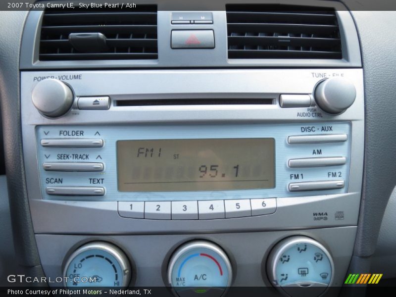 Sky Blue Pearl / Ash 2007 Toyota Camry LE