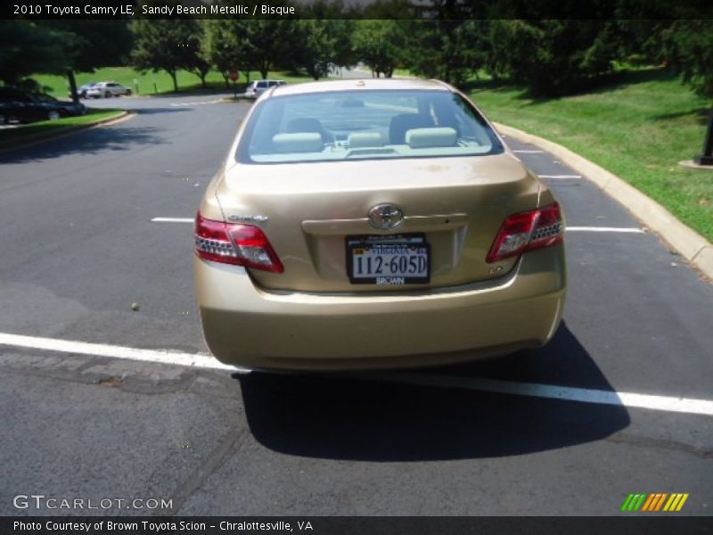 Sandy Beach Metallic / Bisque 2010 Toyota Camry LE
