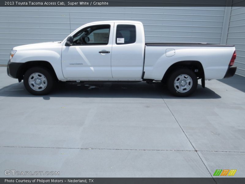 Super White / Graphite 2013 Toyota Tacoma Access Cab