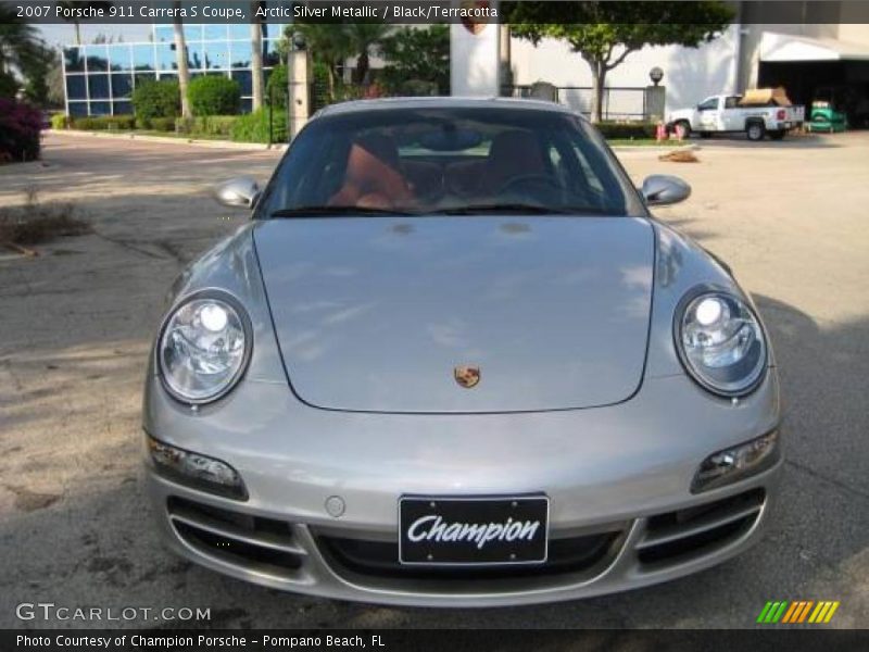 Arctic Silver Metallic / Black/Terracotta 2007 Porsche 911 Carrera S Coupe