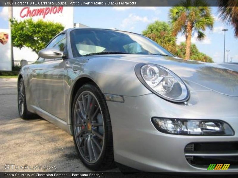 Arctic Silver Metallic / Black/Terracotta 2007 Porsche 911 Carrera S Coupe