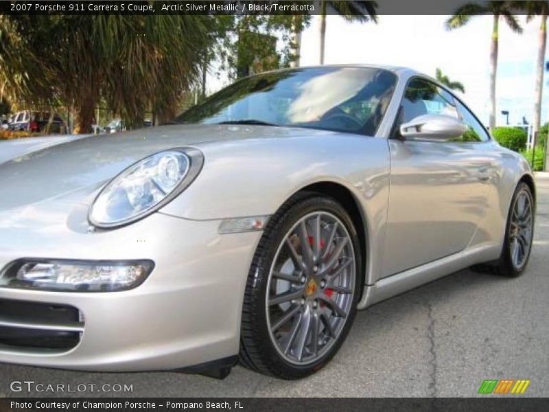 Arctic Silver Metallic / Black/Terracotta 2007 Porsche 911 Carrera S Coupe