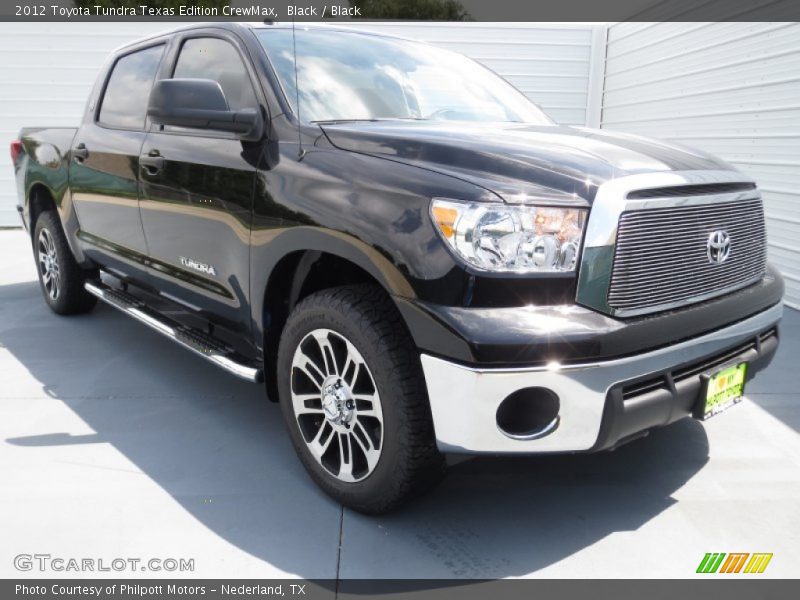 Black / Black 2012 Toyota Tundra Texas Edition CrewMax