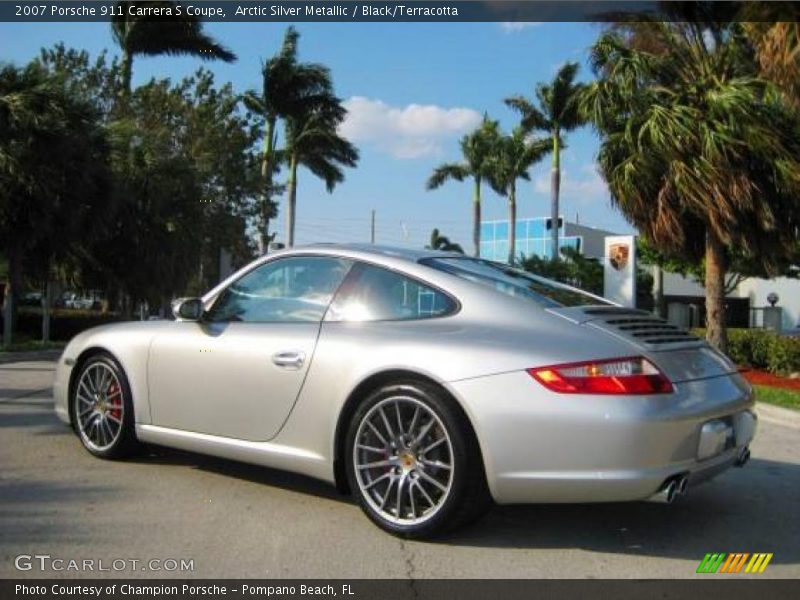 Arctic Silver Metallic / Black/Terracotta 2007 Porsche 911 Carrera S Coupe