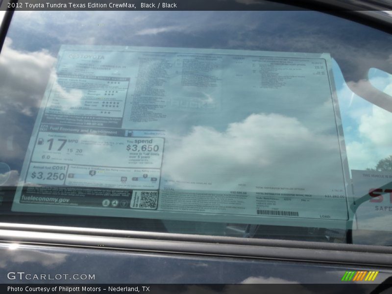 Black / Black 2012 Toyota Tundra Texas Edition CrewMax