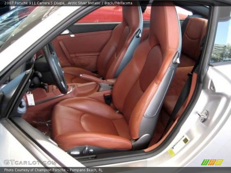Arctic Silver Metallic / Black/Terracotta 2007 Porsche 911 Carrera S Coupe