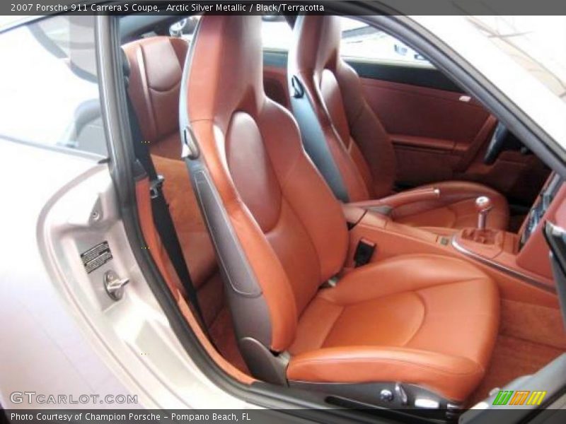 Arctic Silver Metallic / Black/Terracotta 2007 Porsche 911 Carrera S Coupe