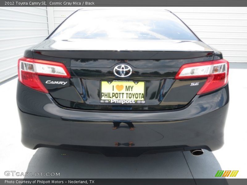 Cosmic Gray Mica / Black 2012 Toyota Camry SE