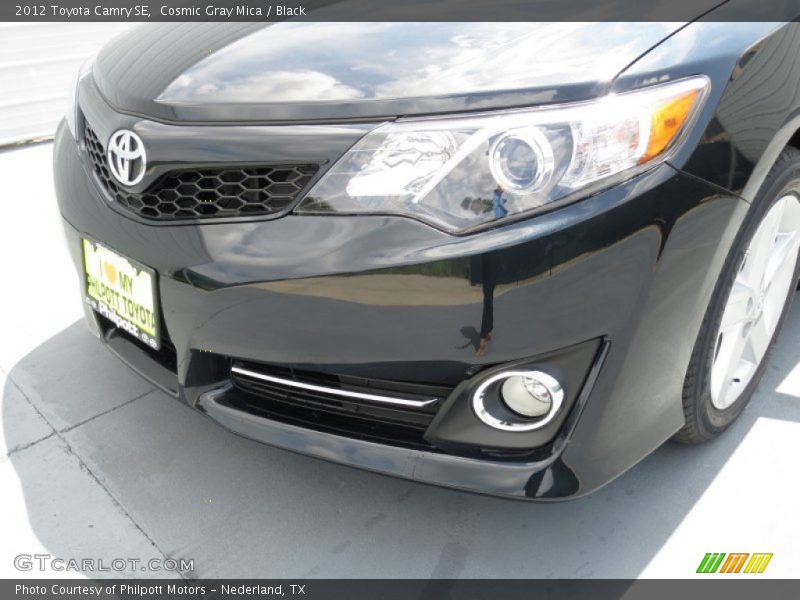 Cosmic Gray Mica / Black 2012 Toyota Camry SE