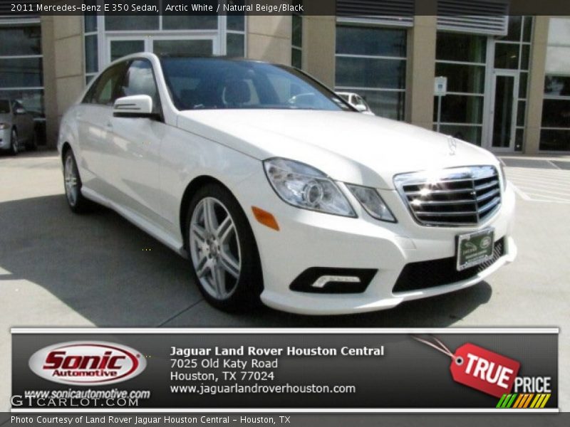 Arctic White / Natural Beige/Black 2011 Mercedes-Benz E 350 Sedan