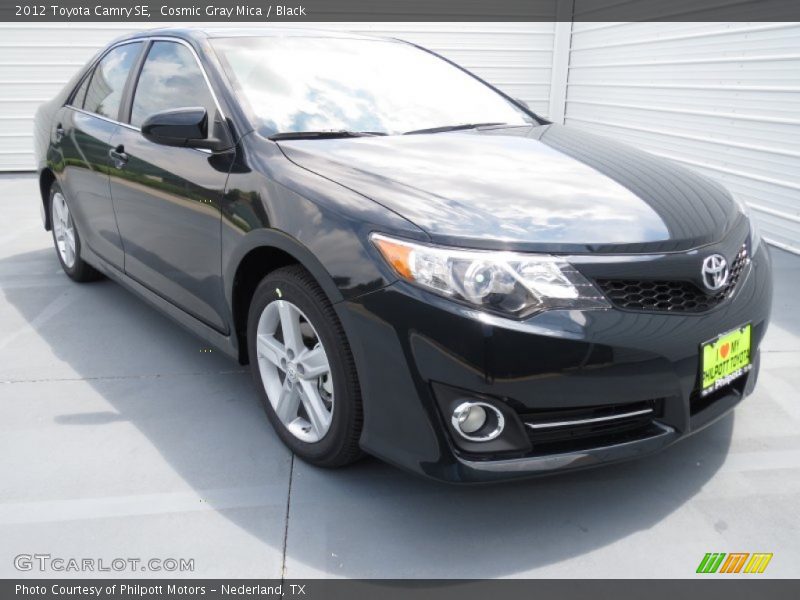 Cosmic Gray Mica / Black 2012 Toyota Camry SE