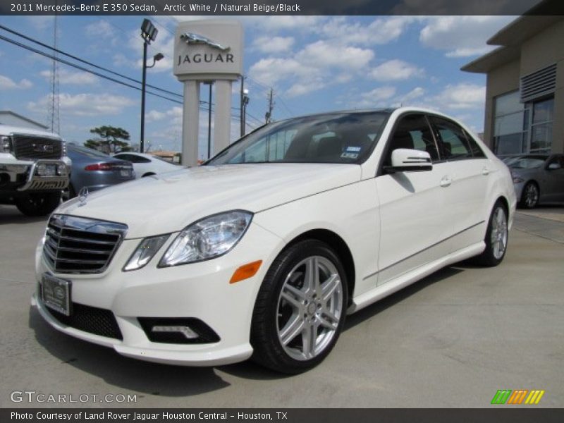 Arctic White / Natural Beige/Black 2011 Mercedes-Benz E 350 Sedan